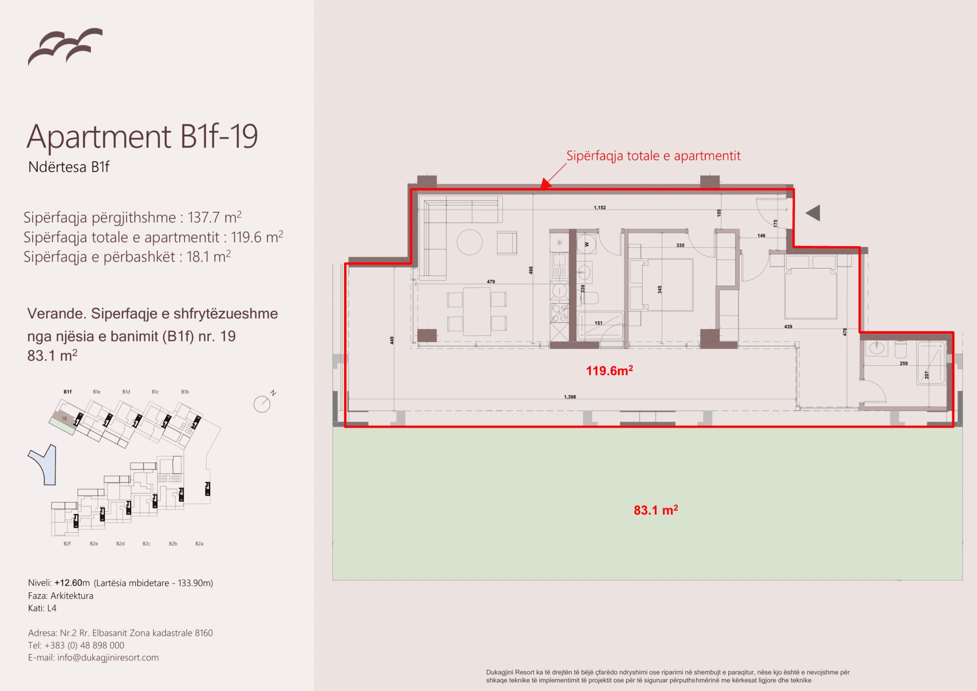 Floor plan of unit B1f-19